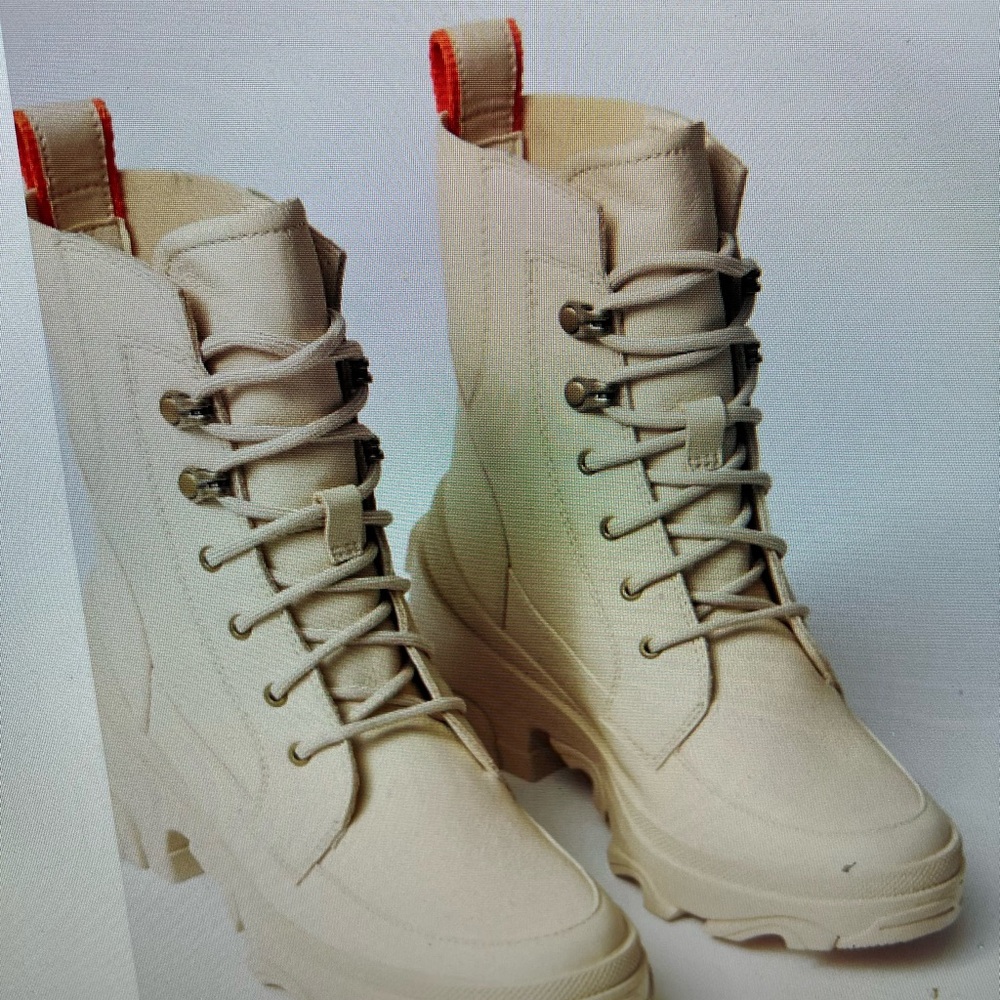 Sorel Brex Boot LaceUp Waterproof Bleached Ceramic Optimized Orange-NEW WITH TAG